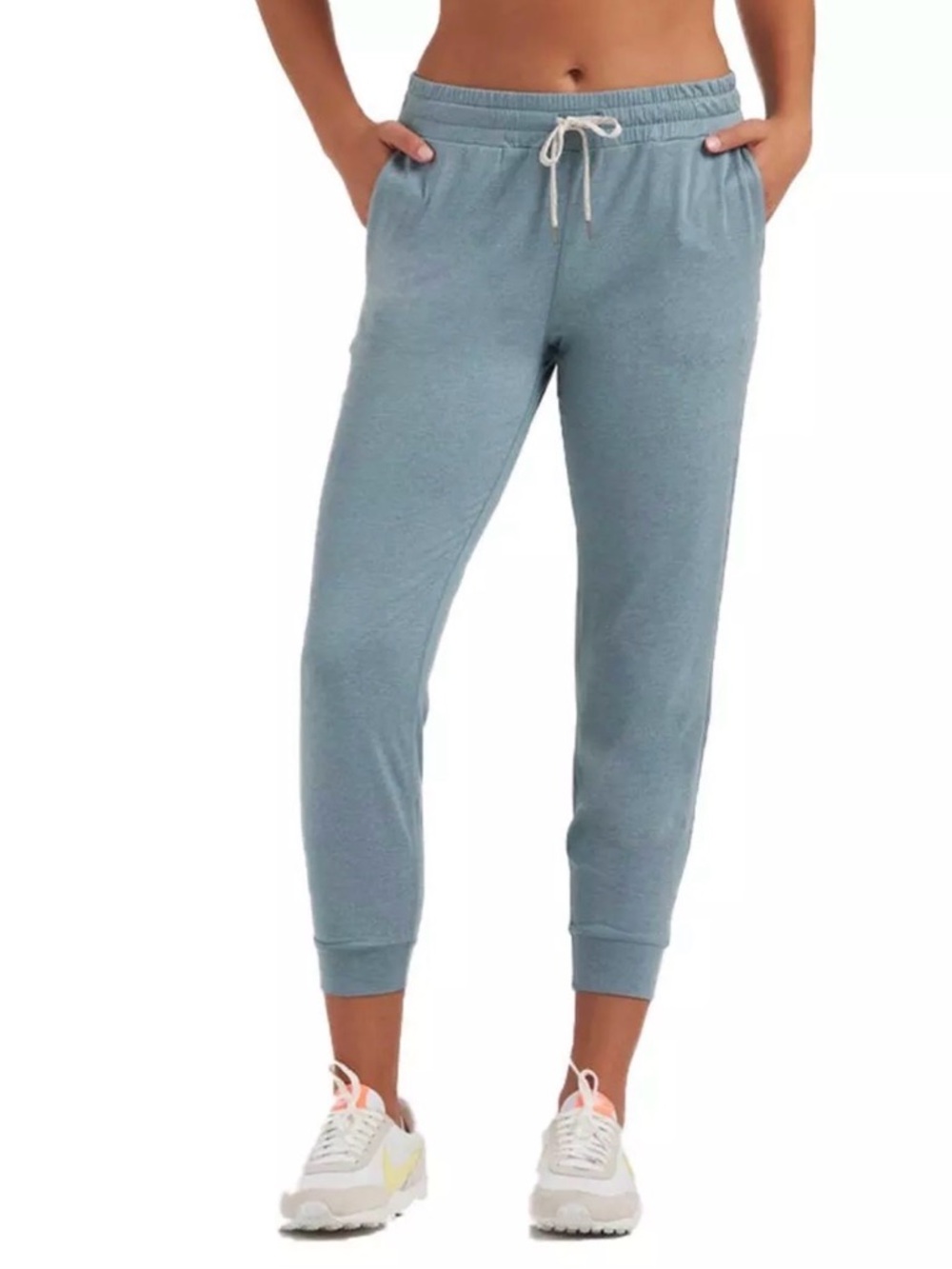 Vuori Women’s Performance Joggers Shade Heather Muted Blue/Green Size Small